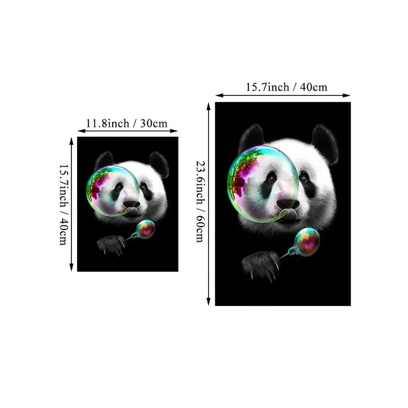 Panda Character Wall Art